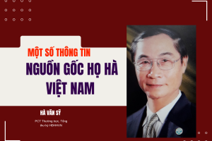Một số thông tin về nguồn gốc họ Hà Việt Nam - Dòng họ đoàn kết, gắn liền với lịch sử Việt 